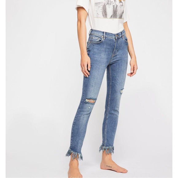 Free People Distressed Jeans - Picture 7 of 7